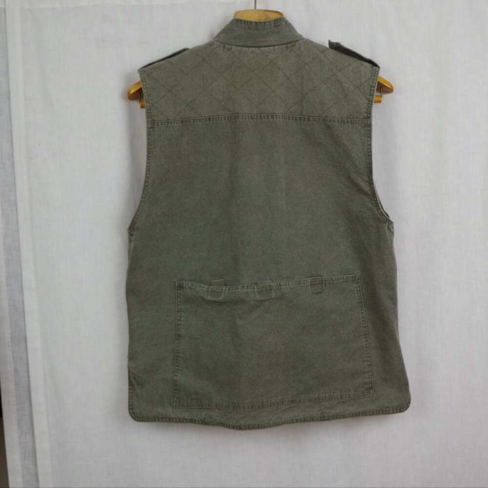 Vintage Gander Mountain Canvas Outdoor Shooting-Fishing-Hunting Vest Medium - Picture 7 of 9